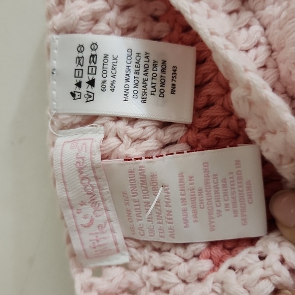 Baby Girl Crochet Cacoon Stocking For Pictures Props Christmas Thanksgiving - Picture 5 of 8